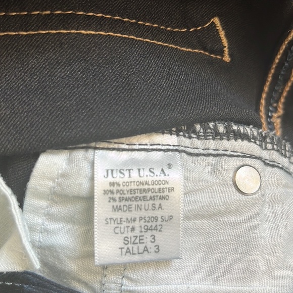 EUC Just USA Dark Wash Jeggings Size 3 (B2) - Picture 10 of 10